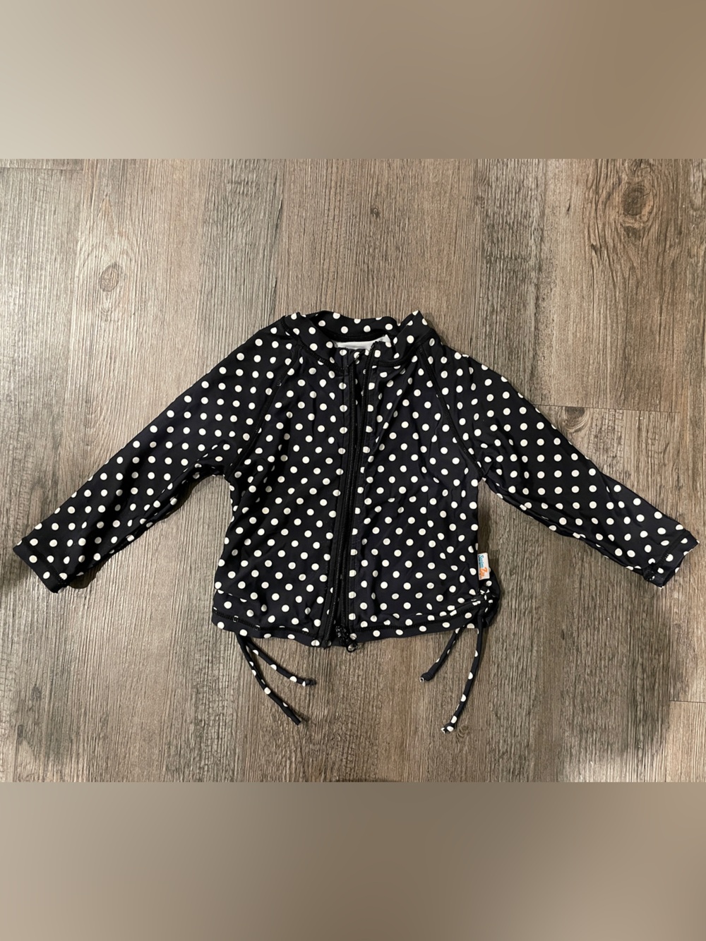 SwimZip 18-24 Month Baby Girls UPF 50+ Long Sleeve Zip Rash Guard Swim Shirt Top